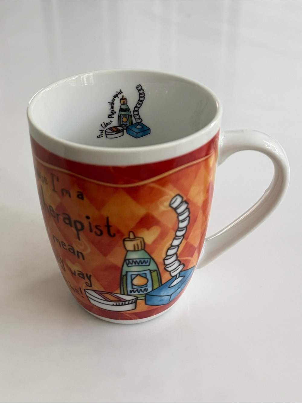 History & Heraldry Mug First Class Physiotherapist Fine Porcelain 10 oz